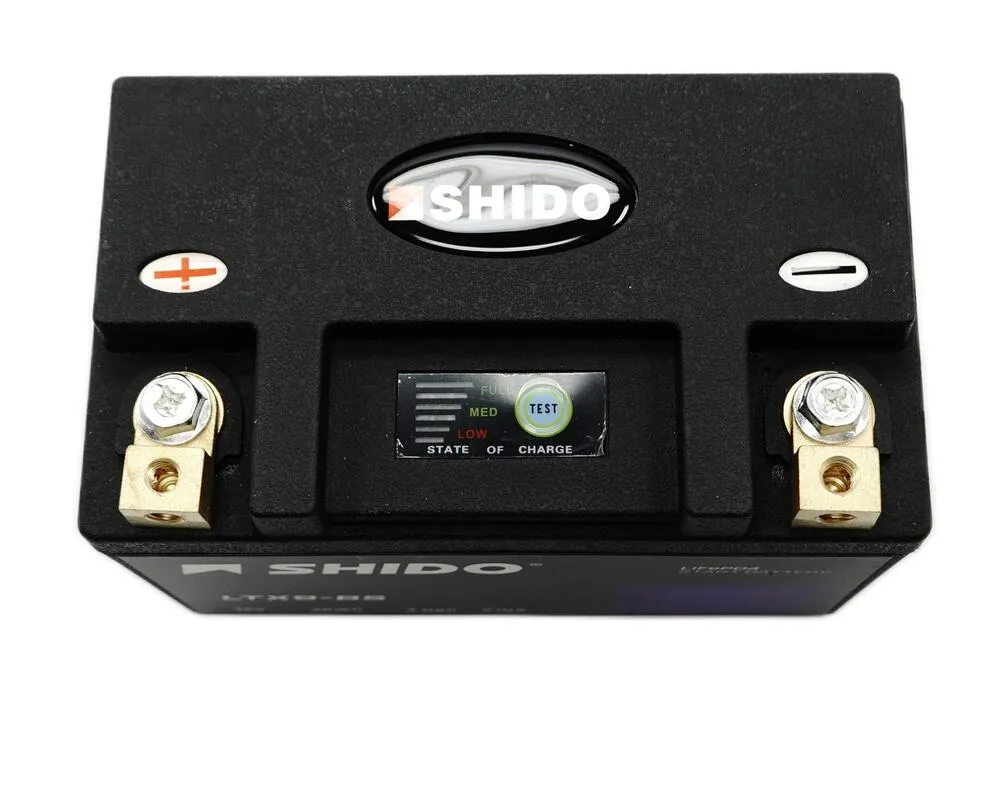 Shido-LTX9-BS-Lithium-Ionen-Batterie-12V-LiFePO4-5943-oben Shido LTX9-BS Lithium Ionen Batterie 12V LiFePO4 (YTX9-BS, FTX9-BS)