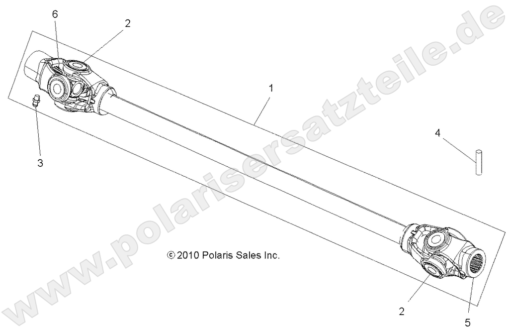 DRIVE TRAIN, PROP SHAFT, FRONT