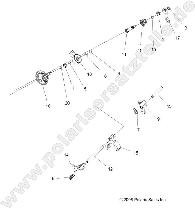 DRIVE TRAIN, MAIN GEARCASE SHIFT FORKS DRIVE TRAIN, MAIN GEARCASE SHIFT FORKS