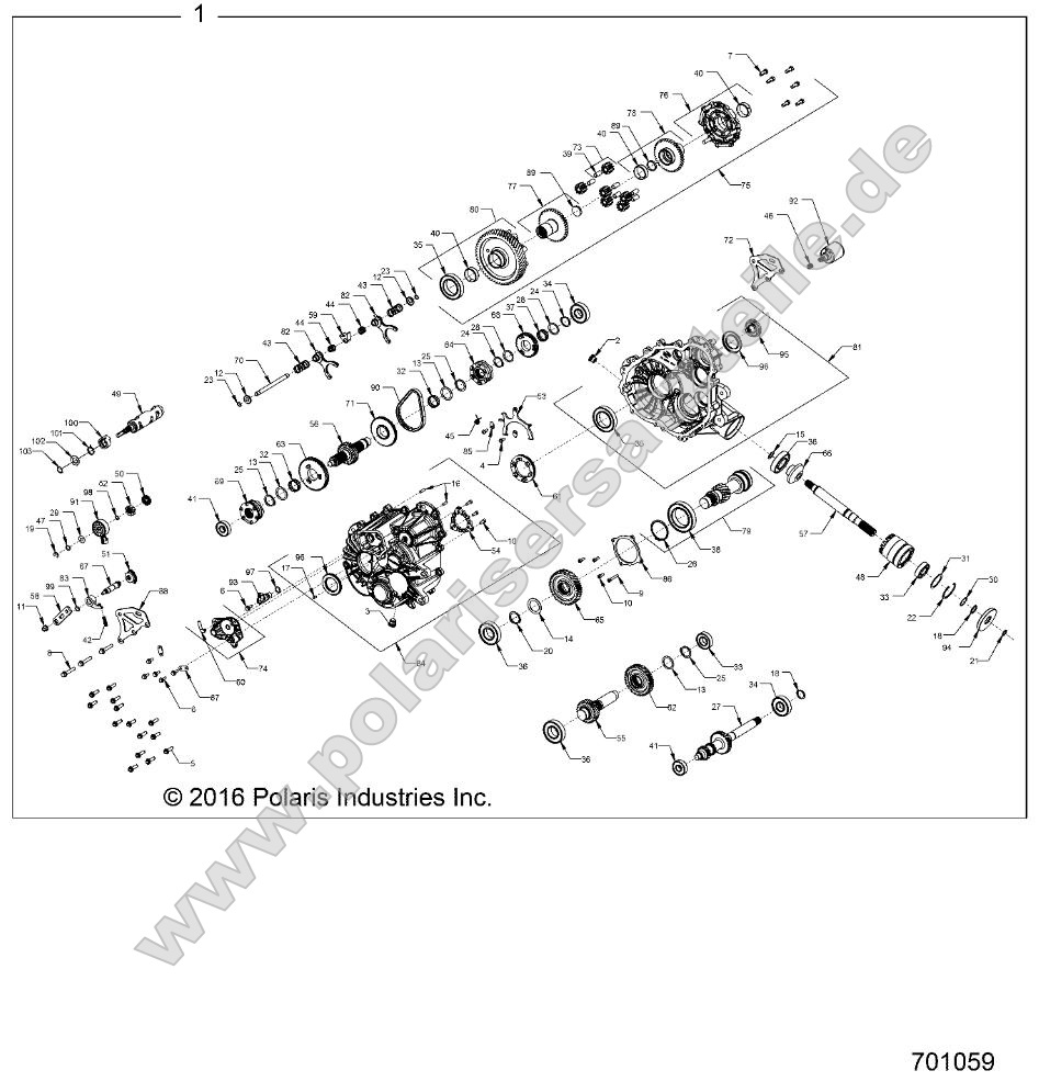 Drive Train, Main Gearcase Internals (701059)