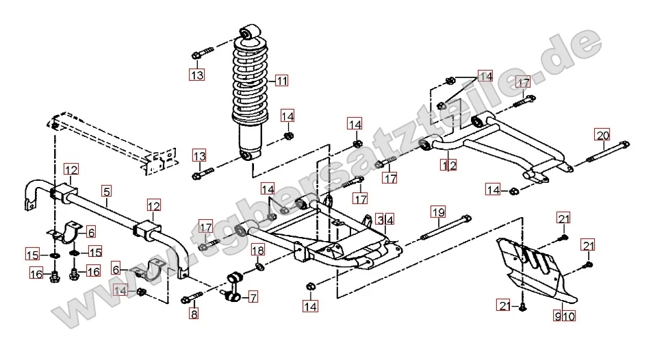 Federbein hinten Federbein hinten
