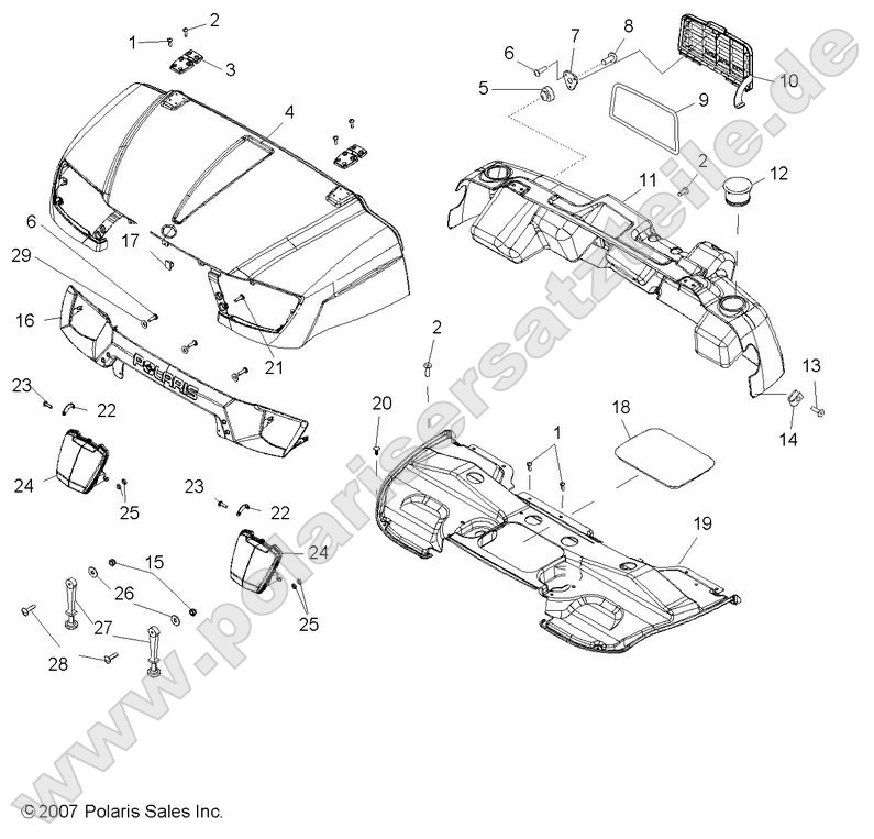Body, Hood and Dashboard