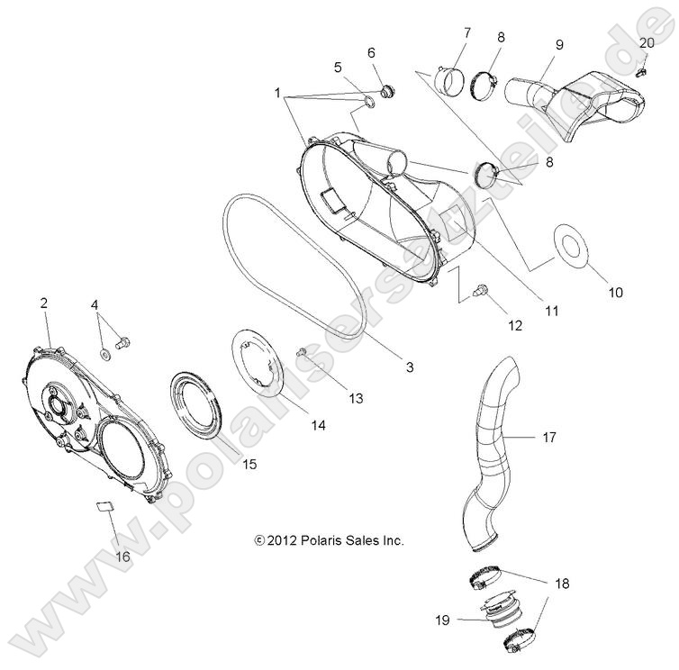 BODY, CLUTCH COVER and DUCTING