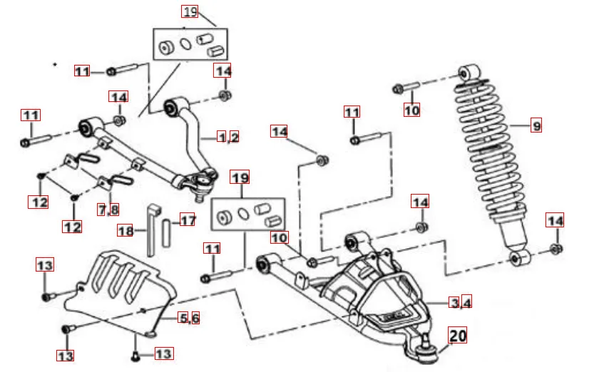 Federbein vorne Federbein vorne