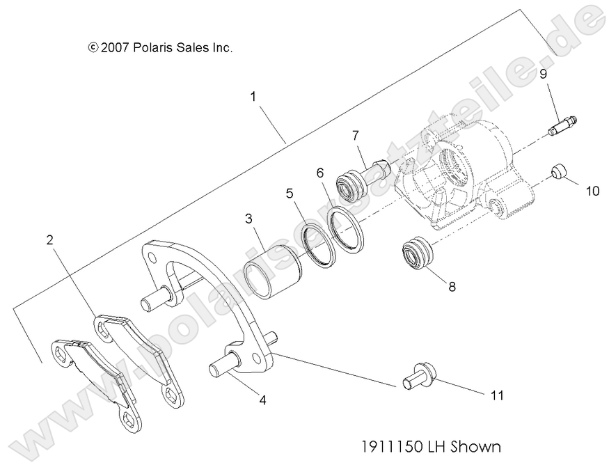 BRAKES, FRONT CALIPER BRAKES, FRONT CALIPER