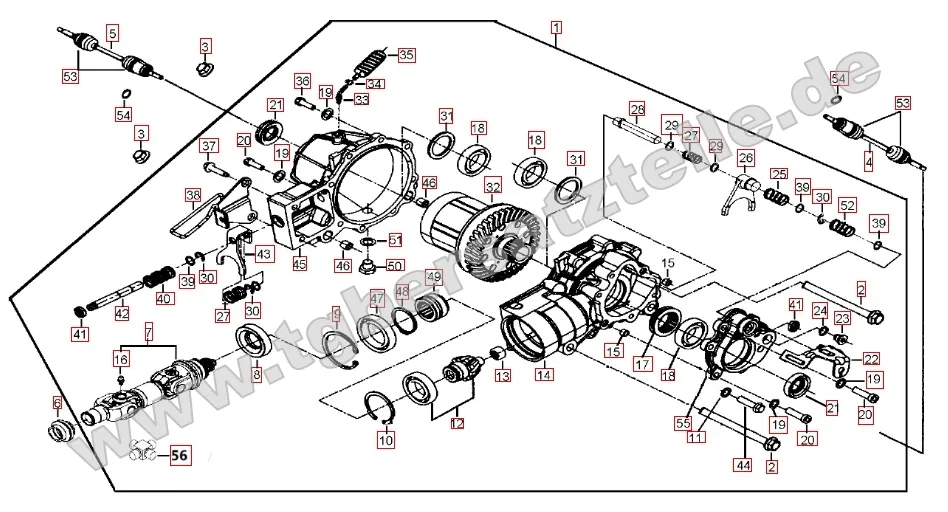 Differenzial vorne Differenzial vorne