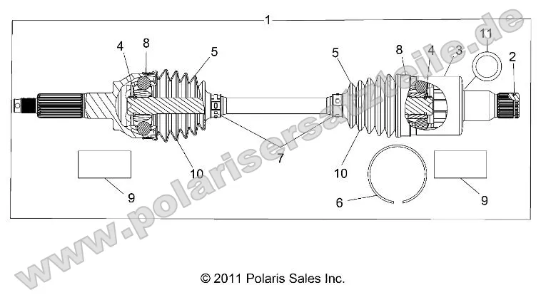 Drive Train, Rear Half Shaft