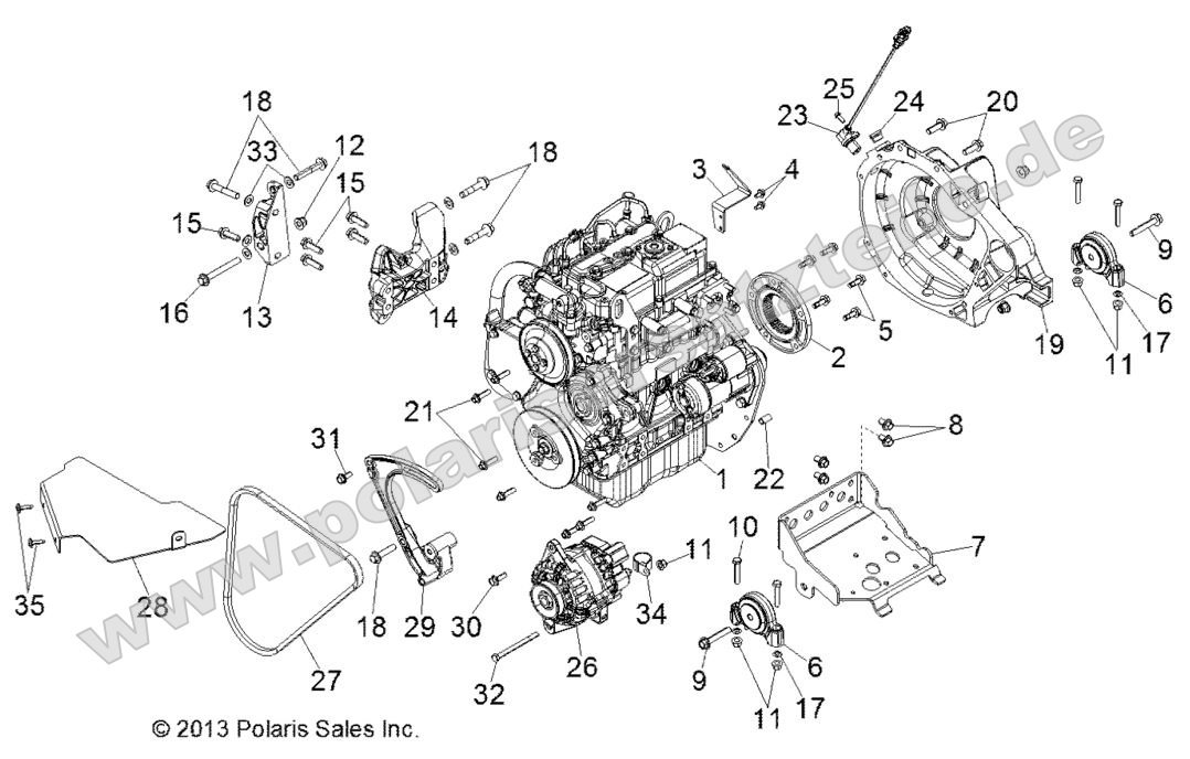 Engine, Mounting Engine, Mounting