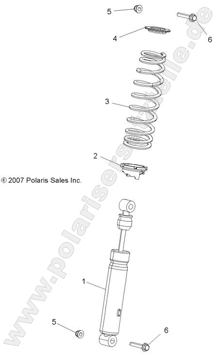 SUSPENSION, SHOCK, FRONT SUSPENSION, SHOCK, FRONT