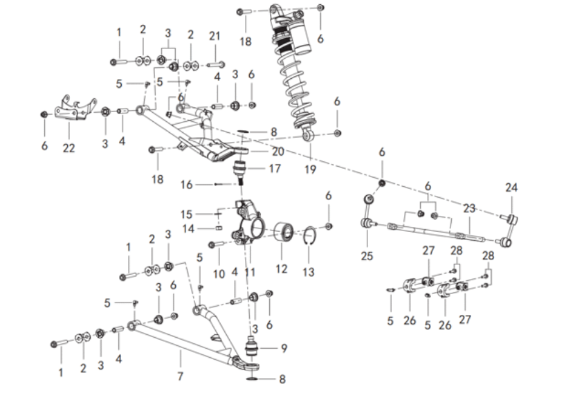 Vorderradaufhängung