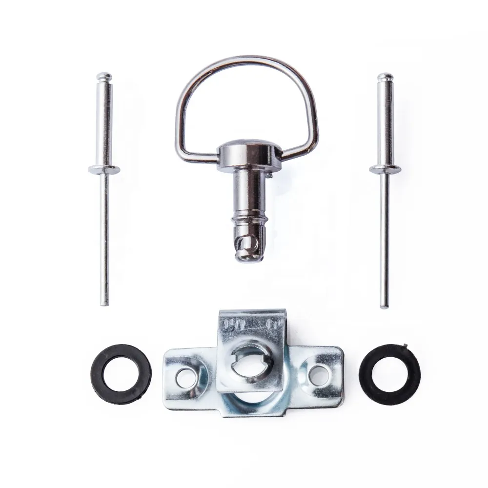 TMP Racing Verkleidung Bügel Schnellverschluss Set 17mm silber zum Nieten - 10 Stück