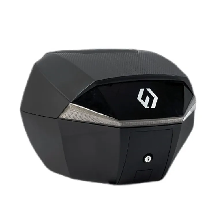 Furchtlos SHIELD S Luxe Topcase - 35 Liter - schwarz/silber - inkl. Montagekit