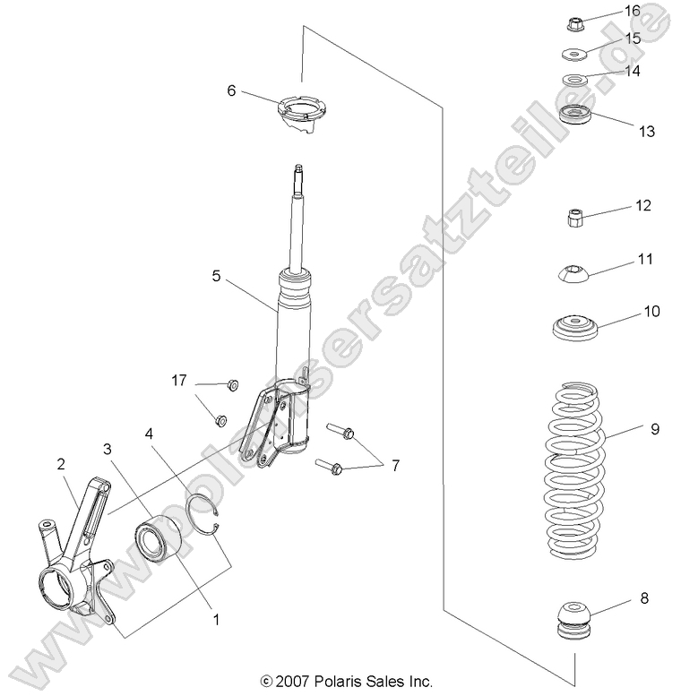 SUSPENSION, FRONT STRUT SUSPENSION, FRONT STRUT
