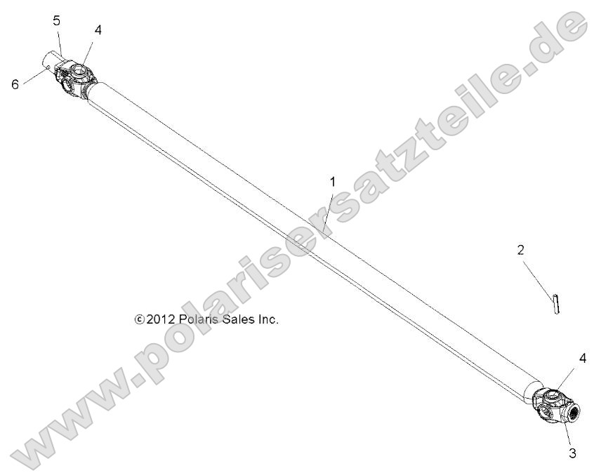 Drive Train, Front Prop Shaft Drive Train, Front Prop Shaft