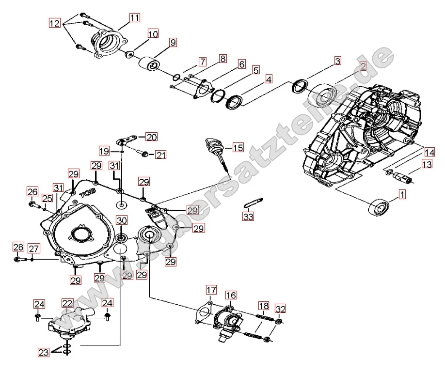 Wasserpumpe - Tachoantrieb Wasserpumpe - Tachoantrieb