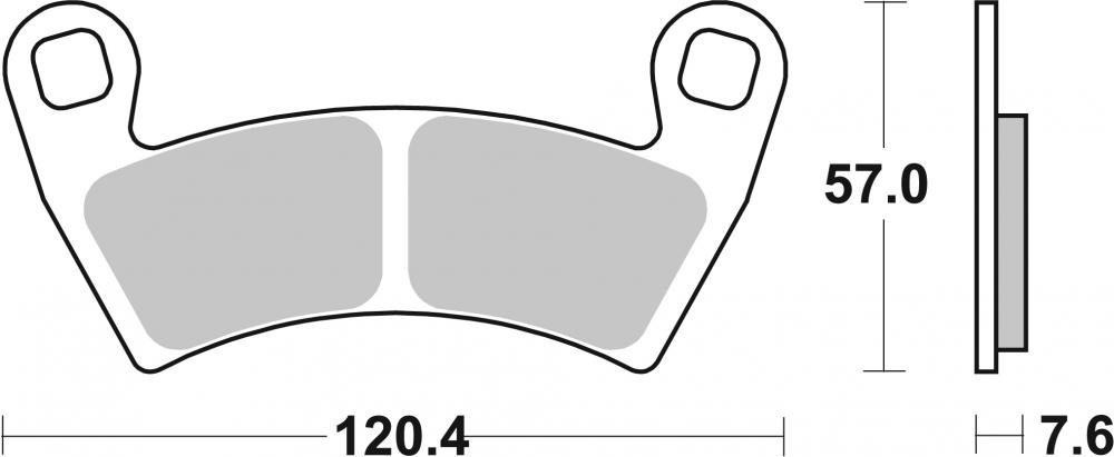 897 SBS Bremsbeläge Offroad & ATV Sintermetall - 897SI