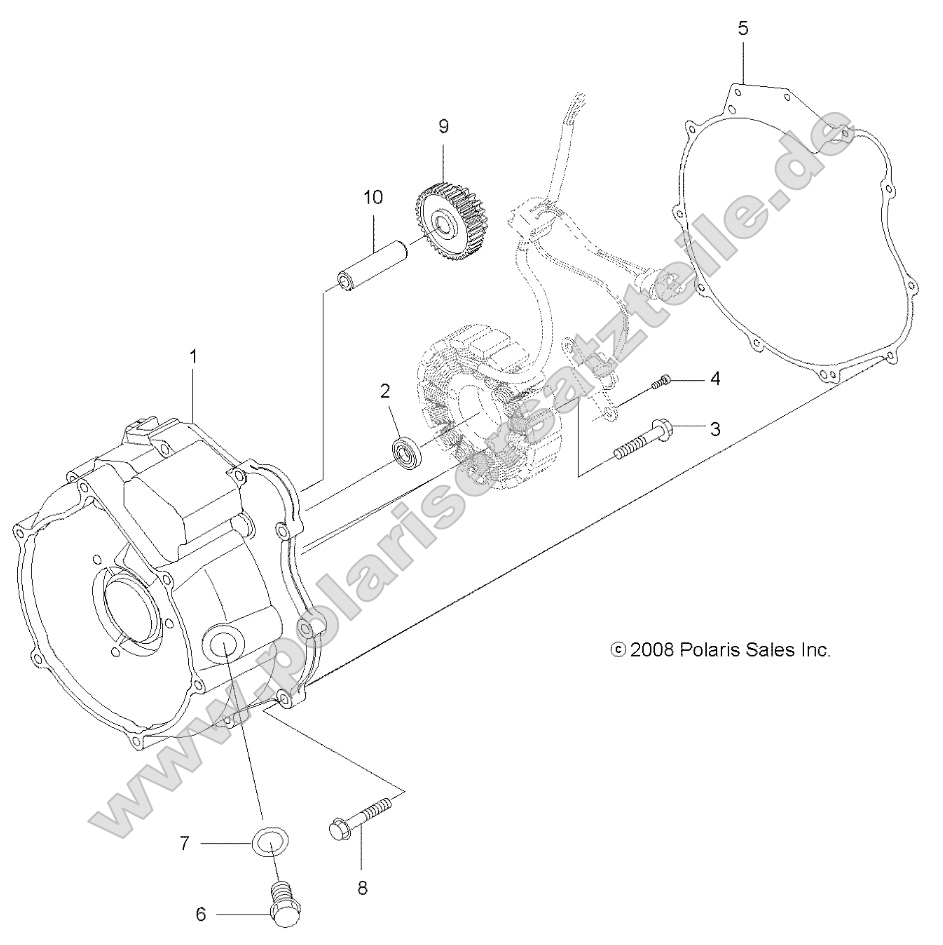 Engine, Magneto Cover Engine, Magneto Cover