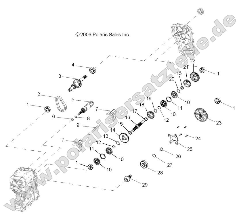 Drive Train, Main Gearcase internals