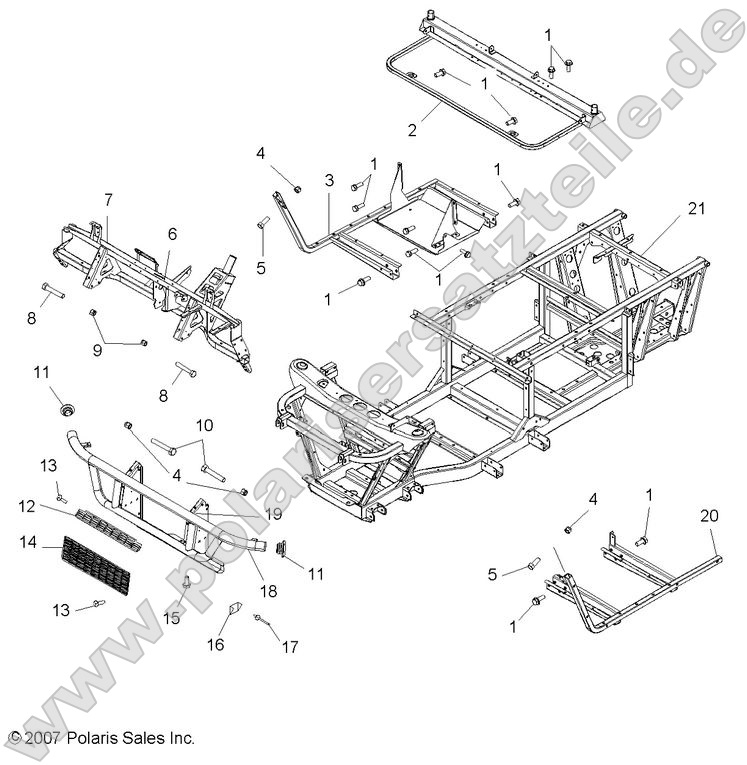 CHASSIS, FRAME AND FRONT BUMPER