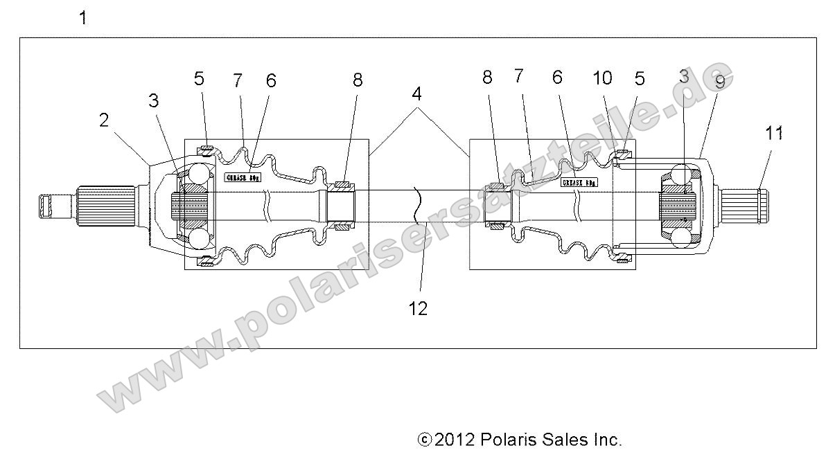 Drive Train, Front Half Shaft Drive Train, Front Half Shaft