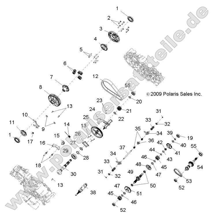 Drive Train, Main Gearcase internal