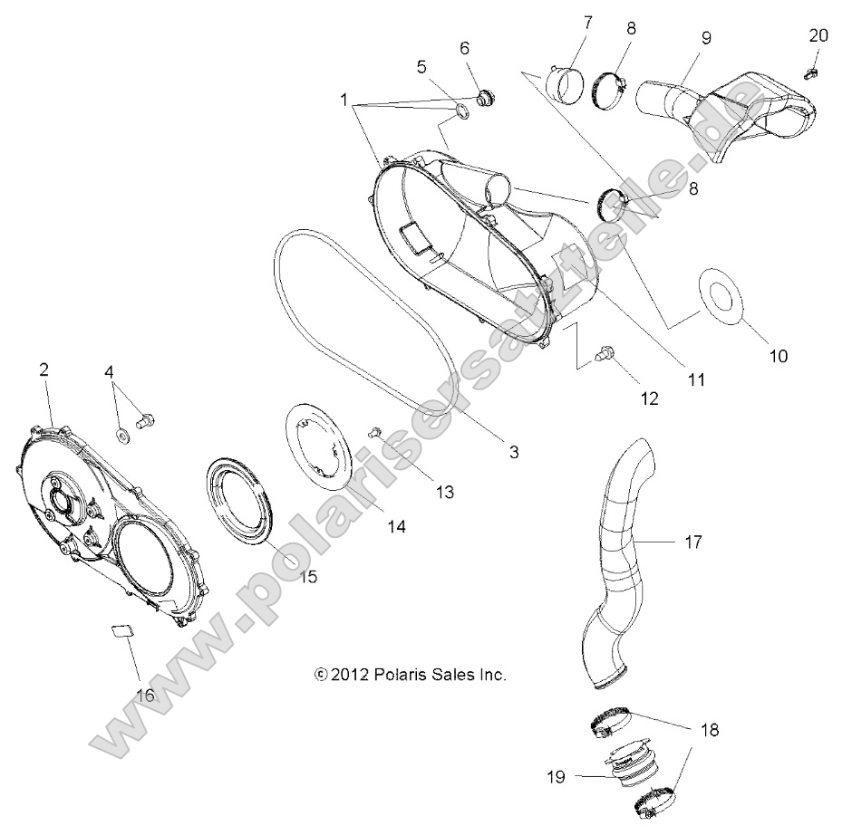 Body, Clutch Cover and Ducting