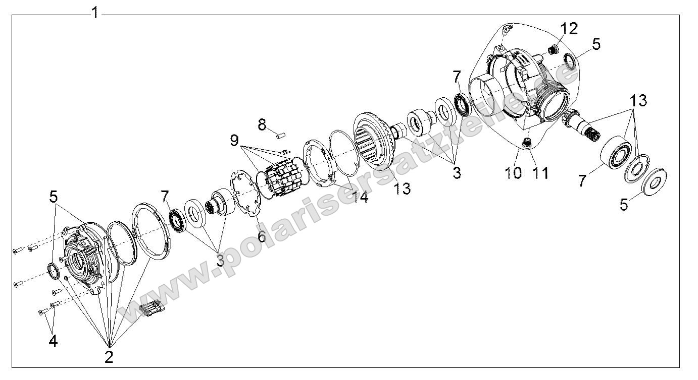 Drive Train, Front Gearcase Internals