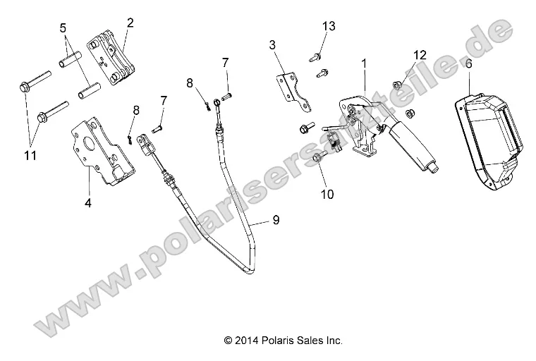 Brakes, Park Brake Lever Asm. Brakes, Park Brake Lever Asm.