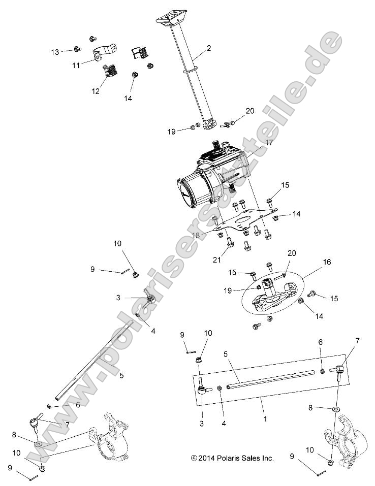 Steering, Steering Post Asm. Steering, Steering Post Asm.