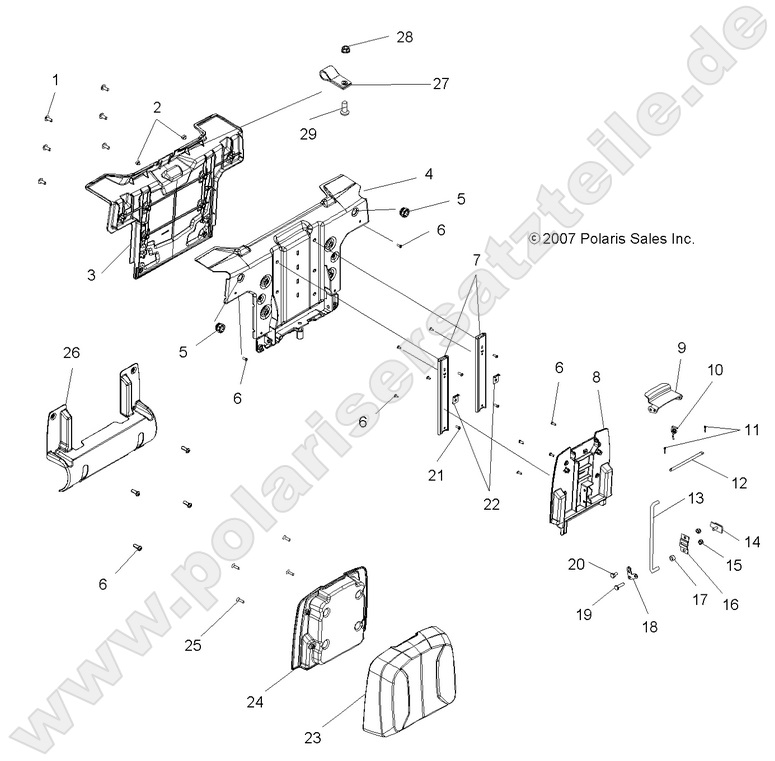 BODY, PASSENGER SEAT BACK BODY, PASSENGER SEAT BACK