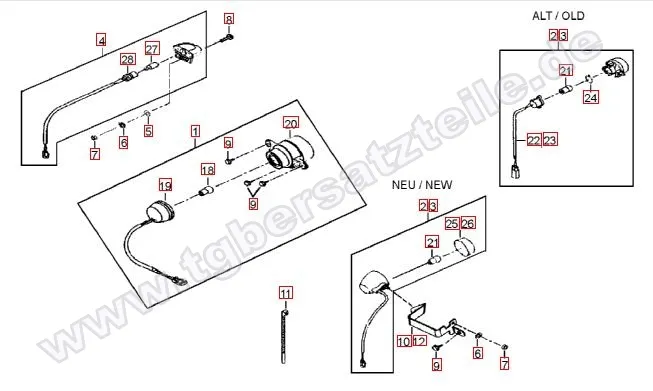 Rücklicht - Blinker hinten
