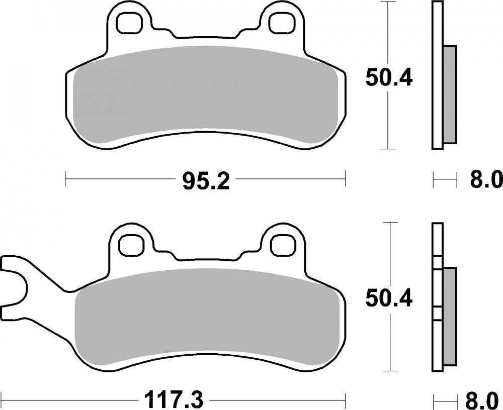 SBS Bremsbeläge Offroad & ATV Racing Sintermetall - 956RSI