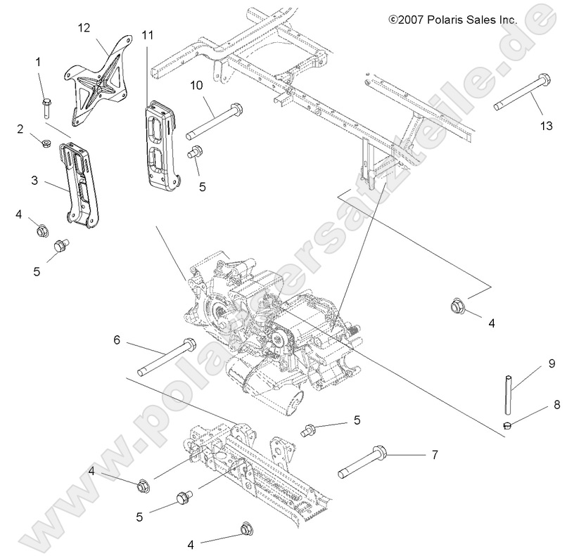 DRIVE TRAIN, MAIN GEARCASE MOUNTING DRIVE TRAIN, MAIN GEARCASE MOUNTING