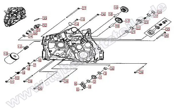 Motorgehäuse links (1) Motorgehäuse links (1)