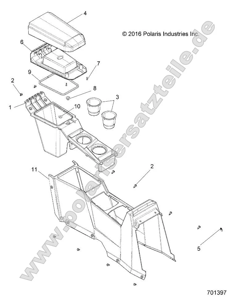 Body, Center Console, Rear Body, Center Console, Rear