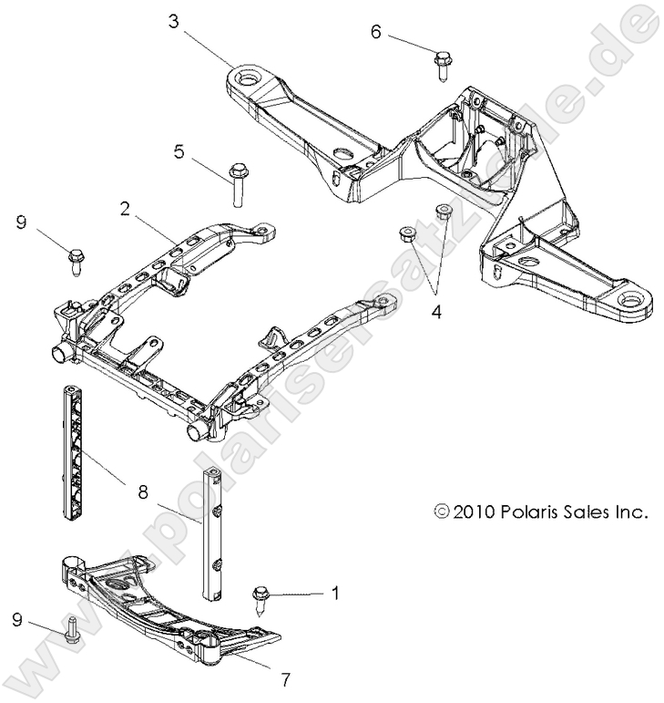 BODY, FRONT RACK SUPPORT
