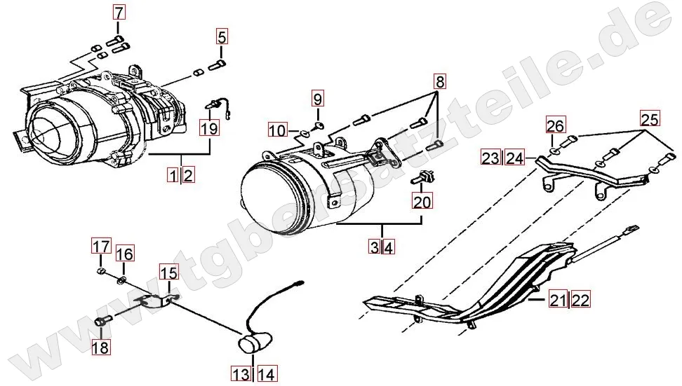 Scheinwerfer - Blinker vorne