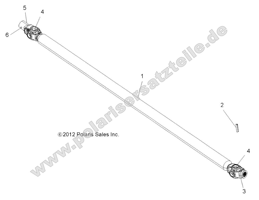 Drive Train, Front Prop Shaft Drive Train, Front Prop Shaft