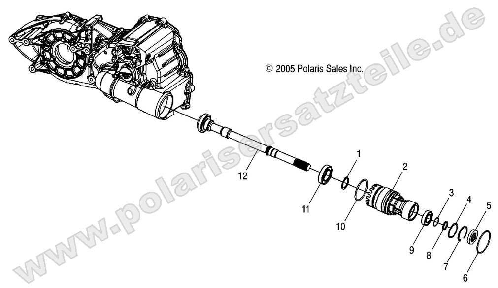 OUTPUT SHAFT, FRONT OUTPUT SHAFT, FRONT