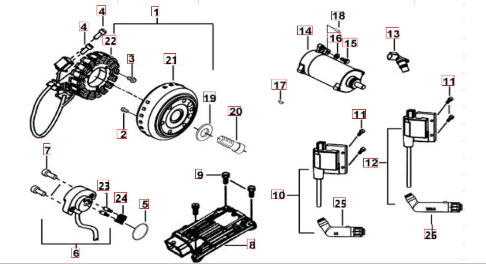 Lichtmaschine-Anlasser