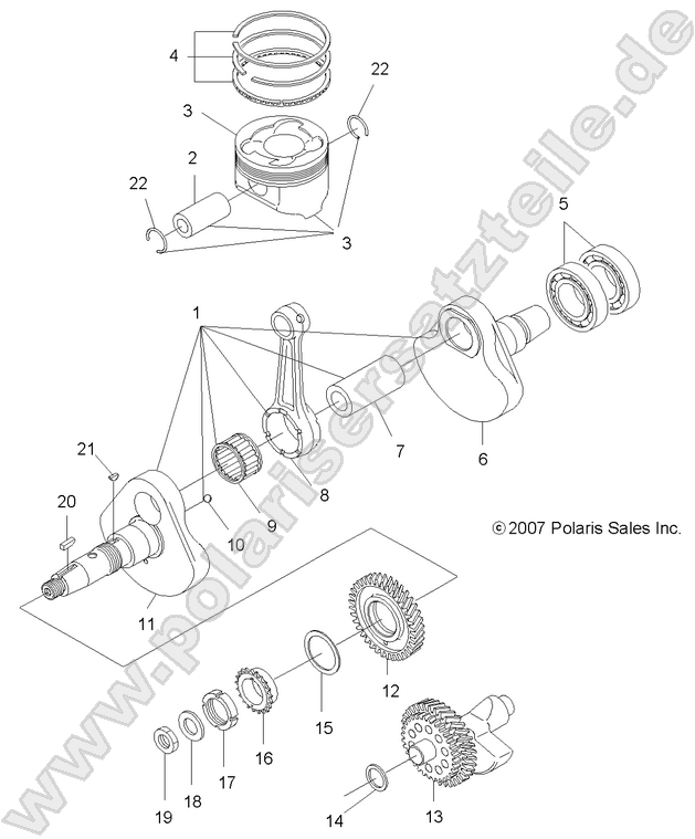 ENGINE, CRANKSHAFT and PISTON ENGINE, CRANKSHAFT and PISTON