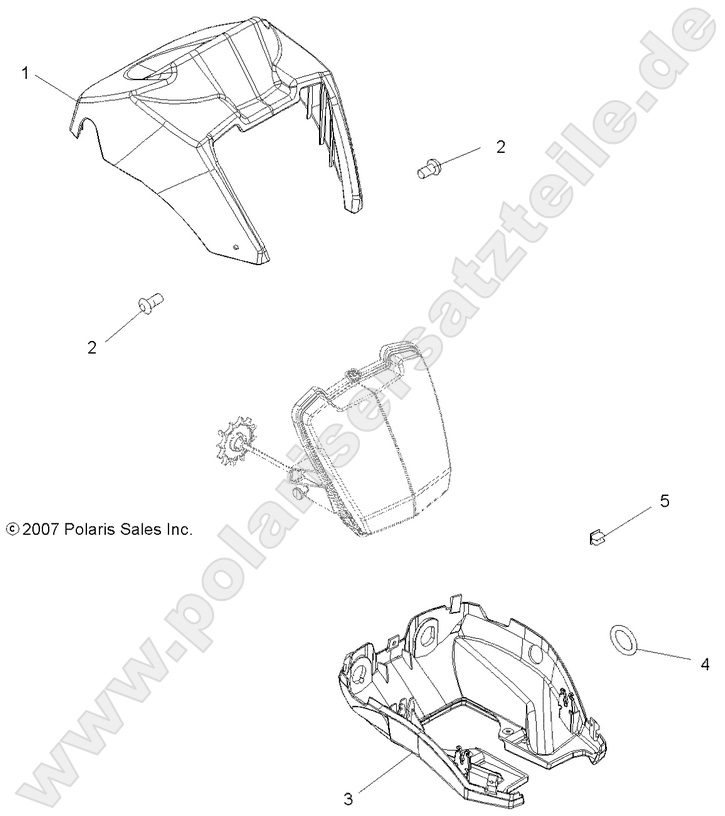 BODY, HEADLIGHT POD BODY, HEADLIGHT POD