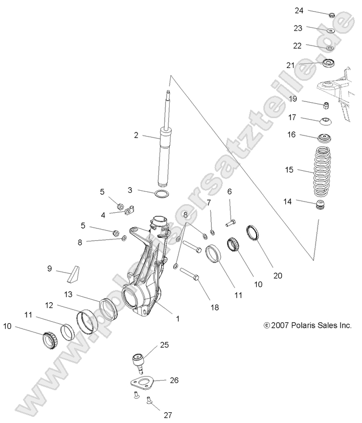 SUSPENSION, FRONT STRUT SUSPENSION, FRONT STRUT