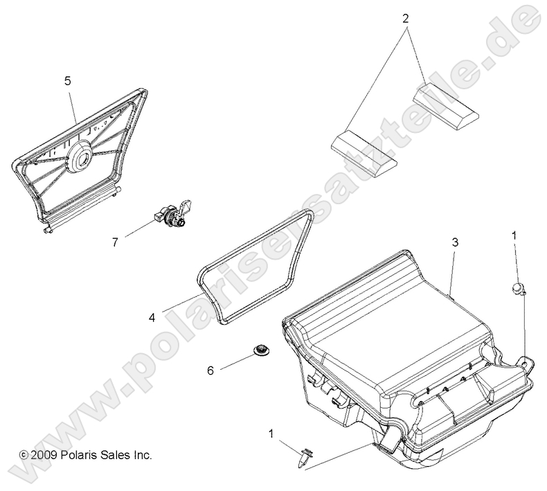 BODY, REAR STORAGE BOX