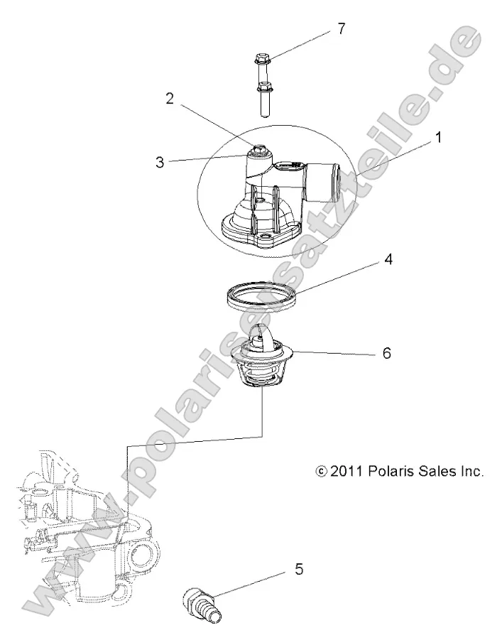 Engine, Thermostat and Cover Engine, Thermostat and Cover