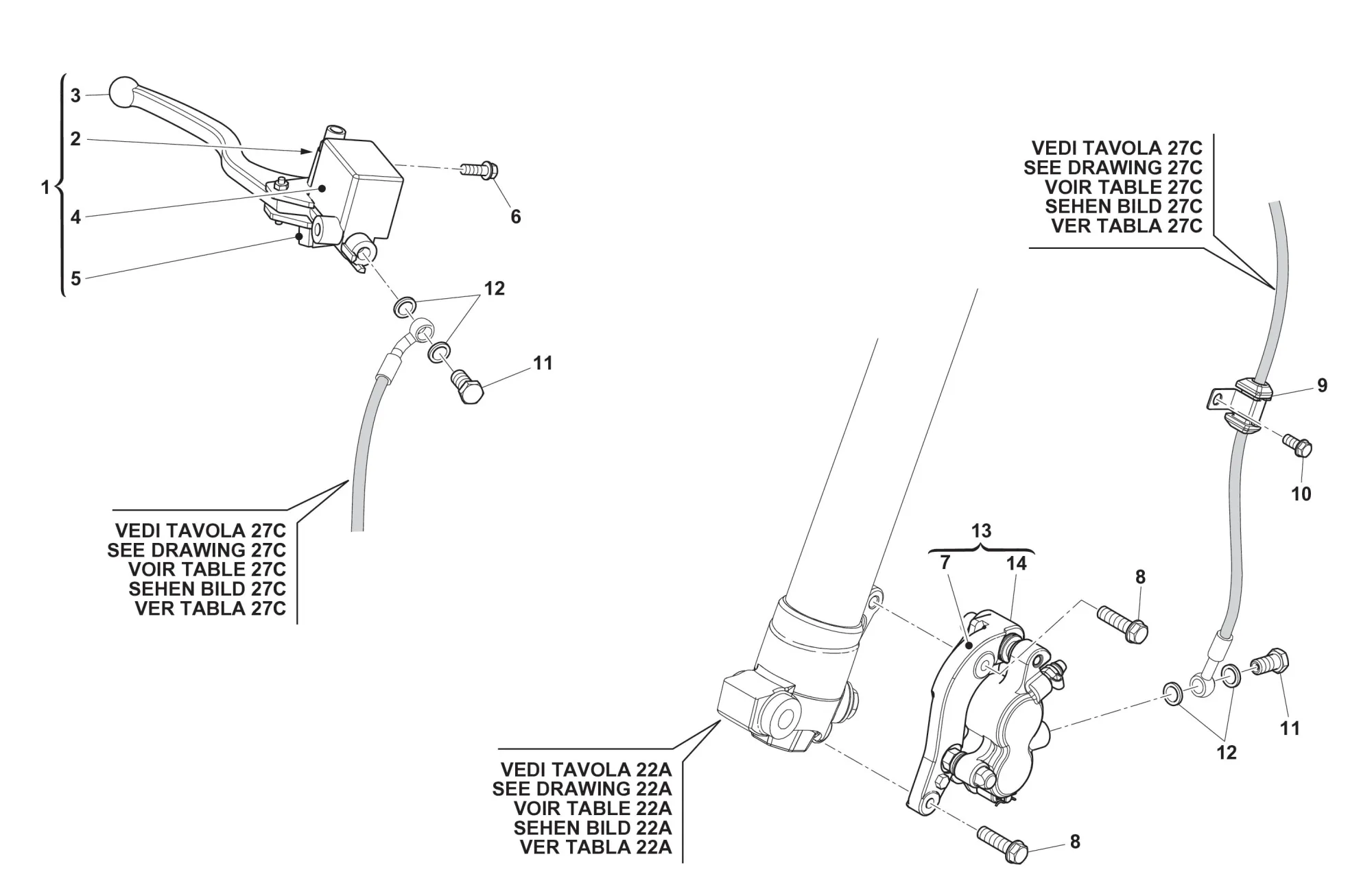 Bremssystem vorne Six Days Bremssystem vorne Six Days