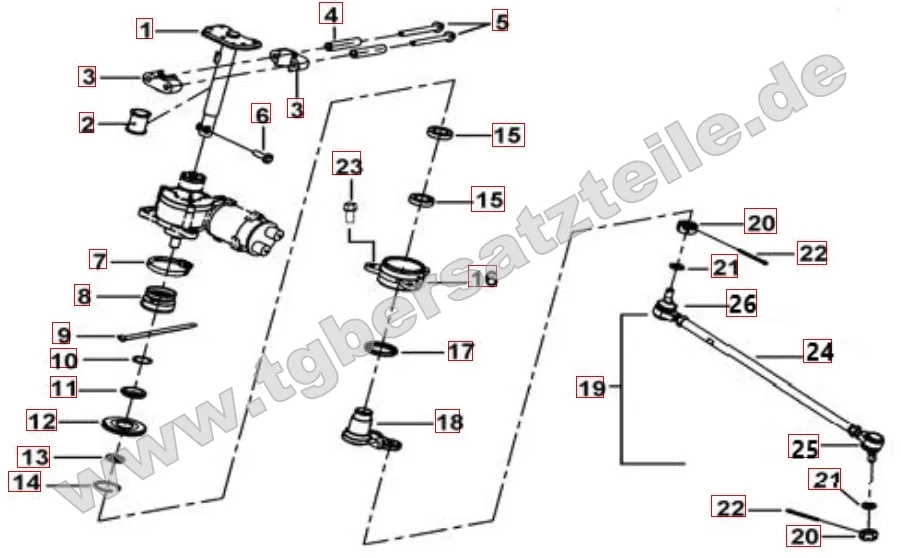 Lenksäule - Spurstange Lenksäule - Spurstange