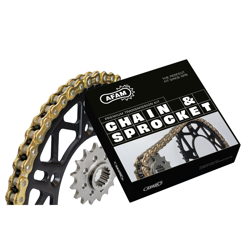 afam_motorrad_kettensatz_silber AFAM Kettensatz Stahl 525 XRR 16x45 - Honda XRV 750 Africa Twin 1993-00