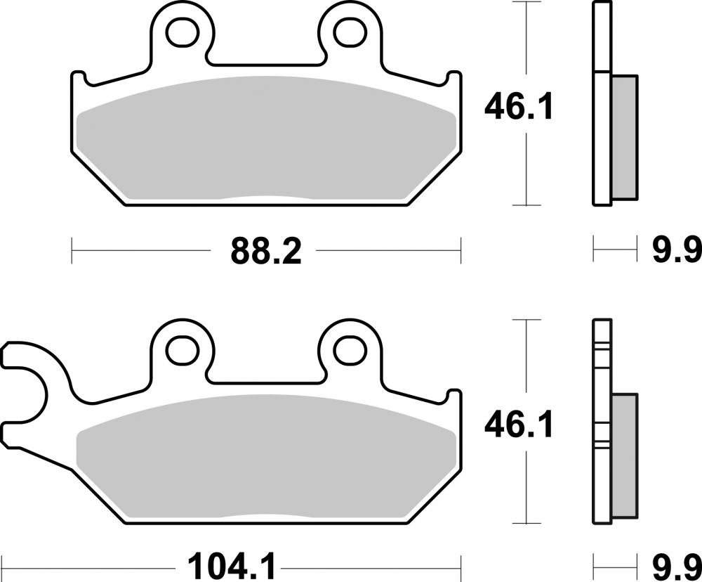 SBS Bremsbeläge Offroad & ATV Sintermetall - 972SI