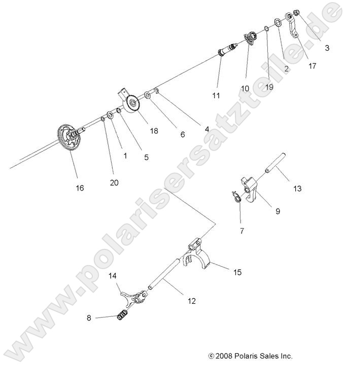 DRIVE TRAIN, MAIN GEARCASE SHIFT FORKS DRIVE TRAIN, MAIN GEARCASE SHIFT FORKS
